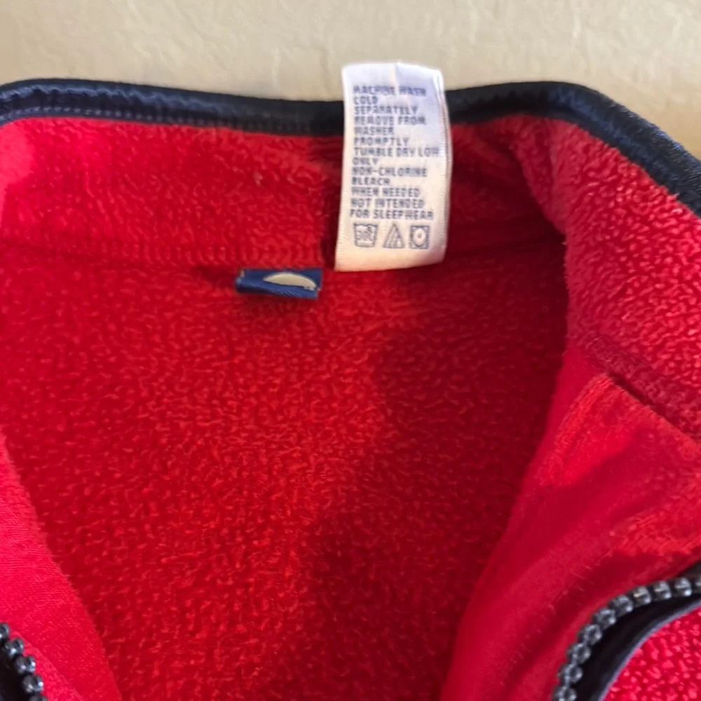 Gymboree Boys Red & Black quarter zip full over fleece sweatshirt size 4yrs